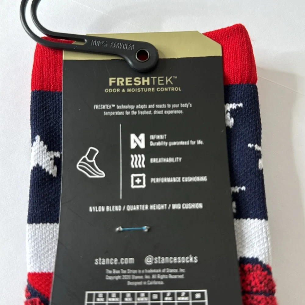 Stance Performance Socks. 2 Pairs. American / Patriotic. Size Large.